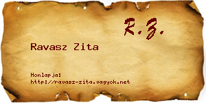 Ravasz Zita névjegykártya